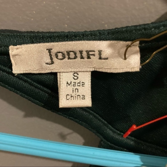 Jodifl Hunter Green Floral Dress - Picture 3 of 6